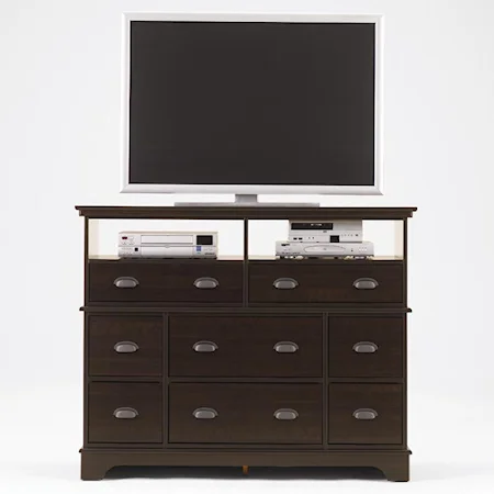 8 Drawer Media Dresser